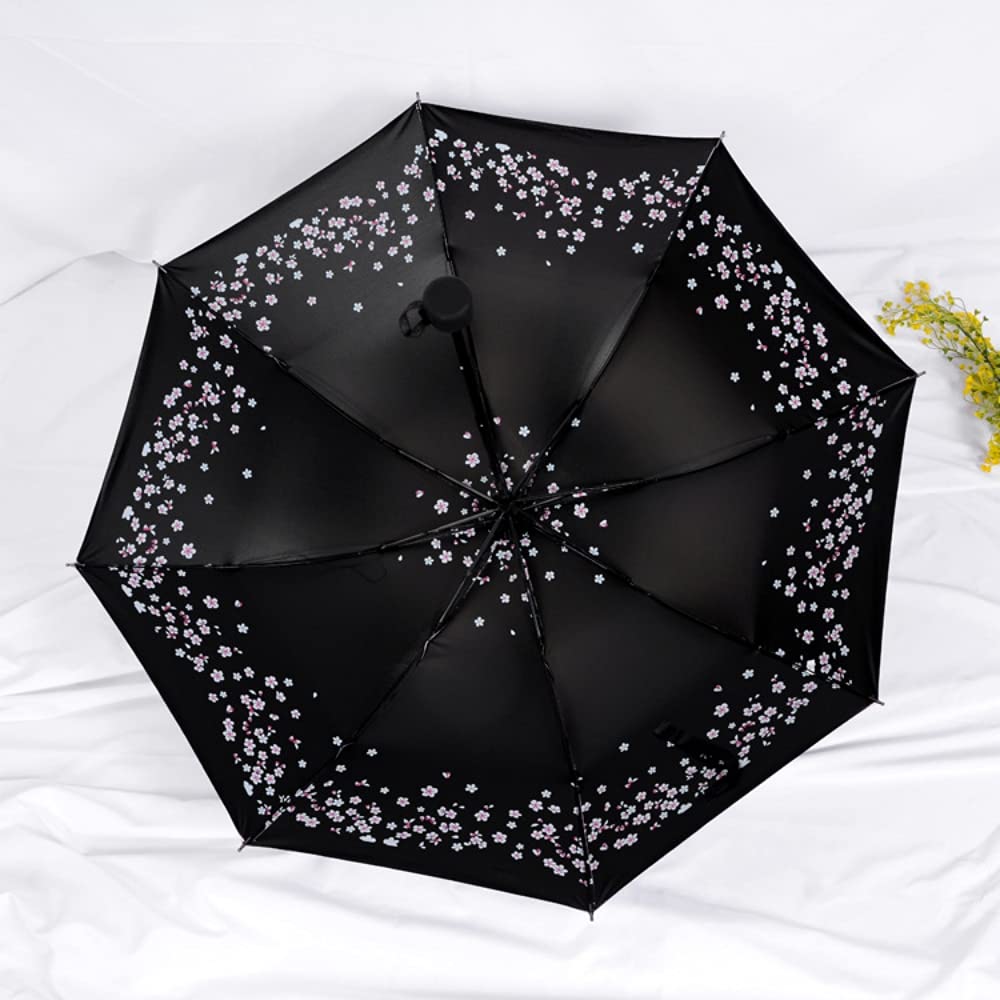 PALAY Lightweight Umbrella Reinforced Windproof Frame Waterproof UV Resistance Umbrella for Women Stylish Unfolding 96cm (Pink + Cherry Blossom) PALAY Lightweight Umbrella Reinforced Windproof Frame Waterproof UV Resistance Umbrella for Women Stylish Unfolding 96cm (Pink + Cherry Blossom)